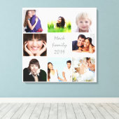 Toile Collage photo Instagram personnalisé (Insitu (Plancher de Bois))