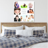 Toile Collage photo Instagram personnalisé (Insitu(Chambre))