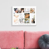 Toile Collage photo Les jeunes mariés créent votre propr (Insitu(Salon))