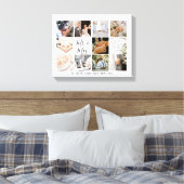 Toile Collage photo Les jeunes mariés créent votre propr (Insitu(Chambre))