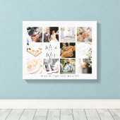 Toile Collage photo Les jeunes mariés créent votre propr (Insitu (Plancher de Bois))