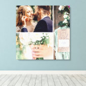 Toile Collage photo mariage (Insitu (Plancher de Bois))