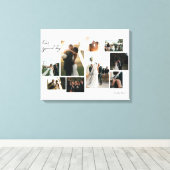 Toile Collage photo mariage simple et moderne (Insitu (Plancher de Bois))