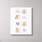 Toile Collage Photo & Meilleure Grand-Mère Jamais Meille (Recto)