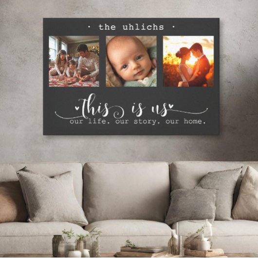 Toile Collage photo moderne C'est nous