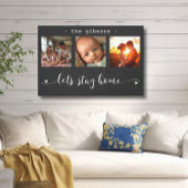 Toile Collage photo moderne Restons à la maison