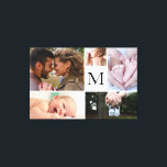 Toile Collage photo monogramme de famille personnalisée<br><div class="desc">Je regardais un mur nu à la maison et je rêve de faire un mur de galerie. L'idée d'avoir à obtenir des images de différentes tailles ne cesse de m'empêcher d'aller de l'avant. Avez-vous le même problème ? Alors, comme alternative pour nous, j'ai créé ce modèle de toile enveloppé avec...</div>