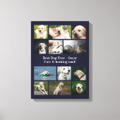 Toile Collage photo personnalisé pour amateur de chiens (Recto)