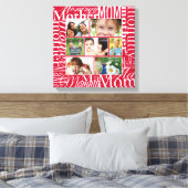 Toile Collage photo personnalisé pour maman (Insitu(Chambre))