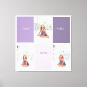 Toile Collage Photo Purple Best Mom Ever Cadeau (Recto)