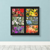 Toile Collage photo Rainbow Flower (Insitu (Plancher de Bois))