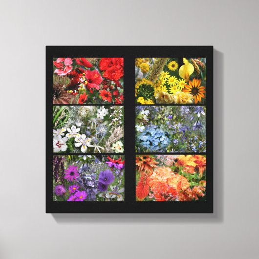 Toile Collage photo Rainbow Flower (Recto)