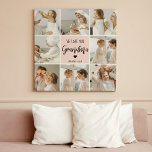 Toile Collage Photo Rose We Love You Grand-mère Meilleur<br><div class="desc">"Collage Photo Pink We Love You Grandma Best Gift" pourrait se référer à un cadeau sentimental et personnalisé pour une grand-mère. Ce cadeau peut inclure une collection de photos arrangées dans un format collage, dressées contre un arrière - plan rose pour ajouter une touche de chaleur et de féminité. Le...</div>