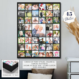Toile Collage photo simple 45 personnalisé