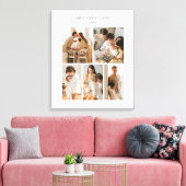 Toile Collage Photo Simple Élégant Moderne (Insitu(Salon))