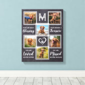 Toile Collage photo unique Pet Memorial (Insitu (Plancher de Bois))