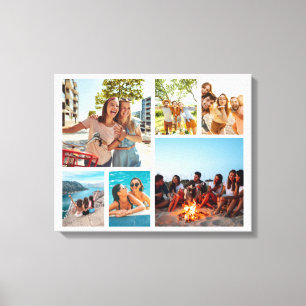 Toile Collage simple de 6 photos