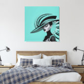 TOILE COLLECTION CHIC POSH #1 (TURQUOISE) (Insitu(Chambre))