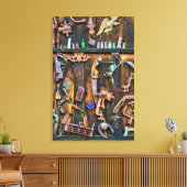 Toile Collection d'antiquités au mur (Insitu(Salon))