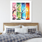 Toile Collection d'art saisonnier et floral élégant (Insitu(Chambre))