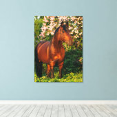Toile collection de chevaux. Trakehner. printemps (Insitu (Plancher de Bois))