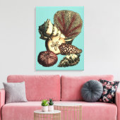 Toile Collection de coquillages turquoise et de coraux r (Insitu(Salon))
