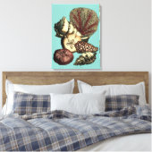 Toile Collection de coquillages turquoise et de coraux r (Insitu(Chambre))