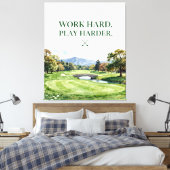 Toile Collection de décoration intérieure de golf | Aqua (Insitu(Chambre))