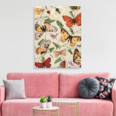 Toile Collection de la papillon Moth Nature Dessin (Insitu(Salon))