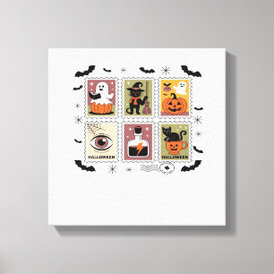 Toile Collection de timbres de chat Halloween vintage T-