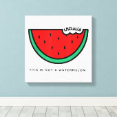 Toile Collection Palestine 'This is not a Watermelon' (Insitu (Plancher de Bois))