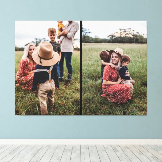 Toile Collection photo moderne 2 famille | Concevez vous (Insitu (Plancher de Bois))