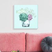 Toile Collection plante Happy | Succulents (Insitu(Salon))