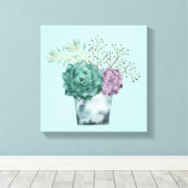 Toile Collection plante Happy | Succulents (Insitu (Plancher de Bois))