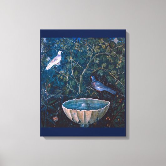 TOILE COLLECTION POMPEII / CHÈQUES DANS LE JARDIN (Recto)