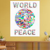 Toile Collection World Peace Flag II Art (Insitu(Salon))