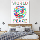 Toile Collection World Peace Flag II Art (Insitu(Chambre))