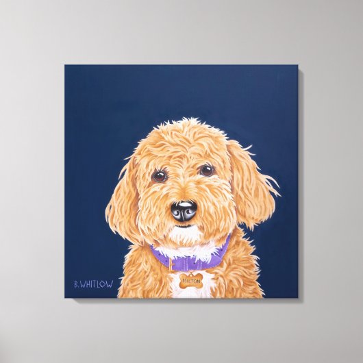 Toile Collegiate Goldendoodle (Recto)