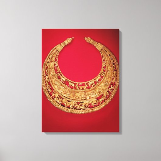 Toile Collier avec scènes pastorales (Recto)