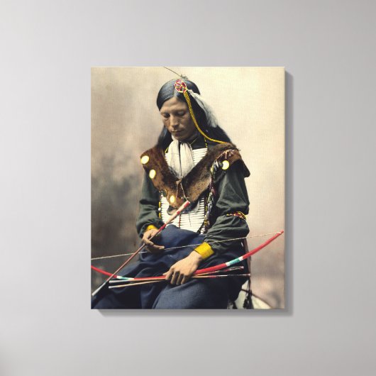 Toile Collier Oglala en chef Lakota (Recto)