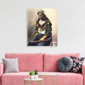 Toile Collier Oglala en chef Lakota (Insitu(Salon))