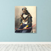 Toile Collier Oglala en chef Lakota (Insitu (Plancher de Bois))