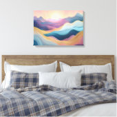 Toile Collines Abstraites au coucher du soleil (Insitu(Chambre))