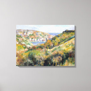 Toile Collines de Renoir autour de baie de Moulin Huet