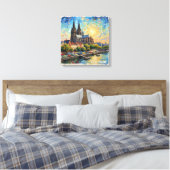 Toile Cologne Cathedral Riverside Glow Canvas Art (Insitu(Chambre))