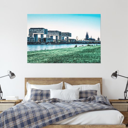 Toile Cologne Skyline avec Dom Panorama (Insitu(Chambre))