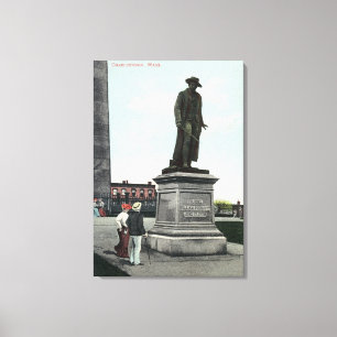 Toile Colonel William Prescott Statue Scene