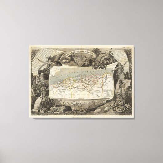 Toile colonie française Algérie (Recto)