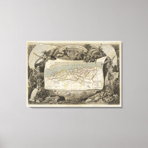 Toile Colonie française Algérie