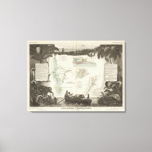 Toile Colonies françaises en Afrique (Recto)